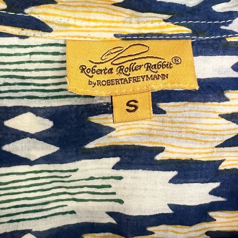 Roberta Roller Rabbit Aztec Button Down Long Slee… - image 2