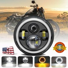 7 Inch Round 300w Led Headlight Hilo Sealed Beam Drl For Harley Motorcycle