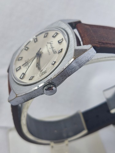 Vintage GLASHUTTE Spezimatic Bison Automatic 26 Rubis Men Watch Works - Picture 5 of 22