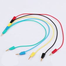 1PCS 2mm diameter testing wire with 2 plugs gold-plated pin applicable to 1000V 