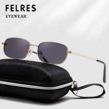 Men Women Metal Square Small Frame Sunglasses Retro Outdoor Shade Glasses UV400