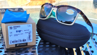 New Costa del Mar ANAA Sunglasses Retro Tort/Cream/Mint w  display picture 2