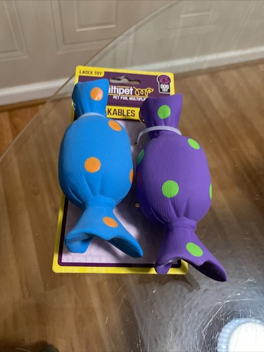 Multipet - Candy 🍬4.5” - Set Of Two- Latex Squeaky Dog Toy - Picture 2 of 5