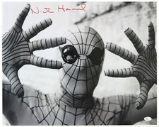 1977 Nicholas Hammond Amazing Spiderman Signed 16x20 B&W Photo (JSA)