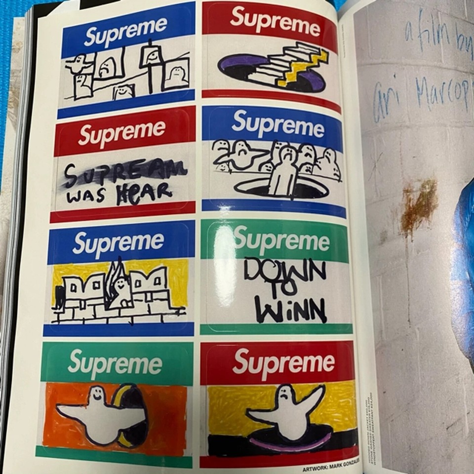 Supreme x Sense Magazine 2020 + Box Logo Sticker Sheet Mark Gonzalez ...