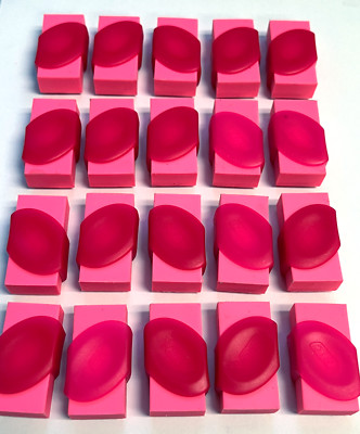 20 Bic Contoured Comfortable Grip Erasers Latex/PVC Free NEW PINK Pencil Eraser