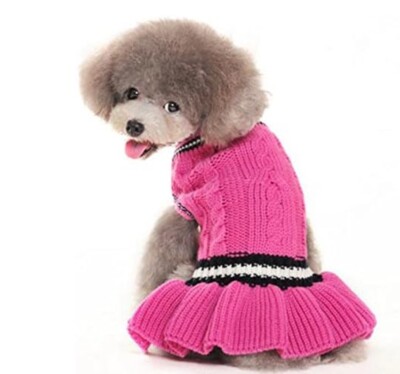 DOGO School Girl Dark Pink Sweater Dress in Size XXSmall 