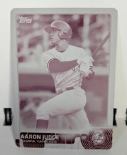 2015 Topps Pro Debut Aaron Judge 1 of 1 Magenta Printing Plate