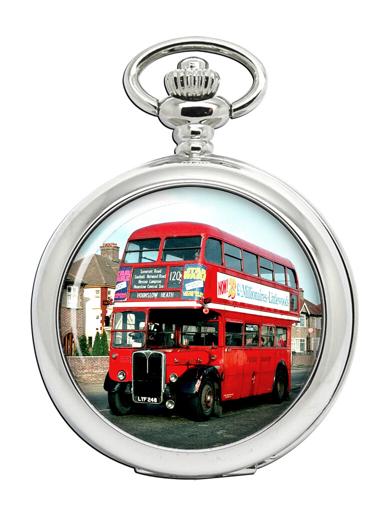 Vintage AEC RT Bus Collector's Pocket Watch