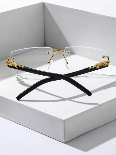 Lunette de Soleil Luxe Mixte Tendance Monture Sans Cadre Verres Fumés PC Neuve - Picture 23 of 30