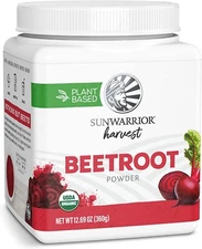 Sunwarrior Beet Root Powder Increase Stamina Blood Flow Circulation Nitric, 360g