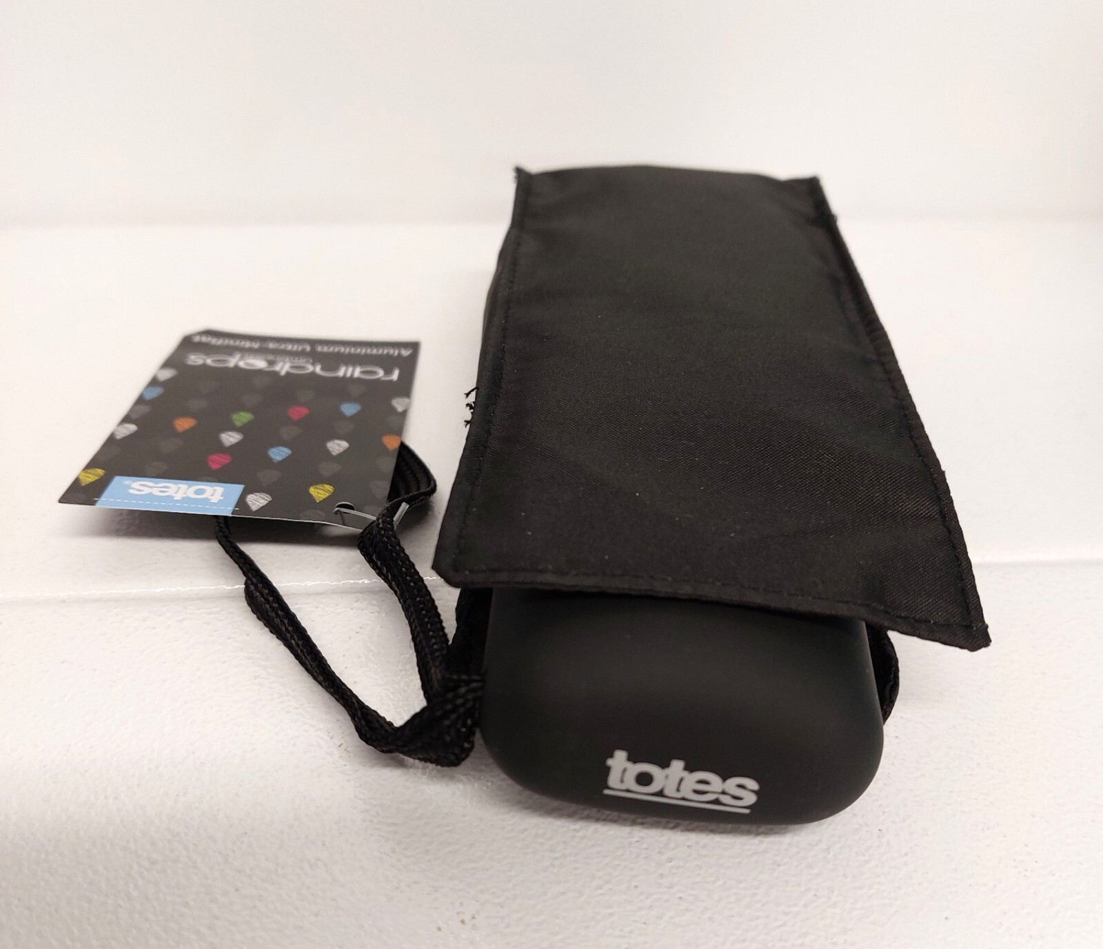 TOTES Aluminium UltraMiniflat GENTS Umbrella BLACK UK Stock eBay