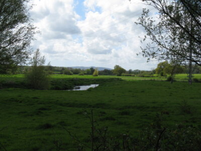 Foto 6x4 Ein ruhiger Fluss Adur schlängelt sich durch Felder bei Wineham Chanct c2009