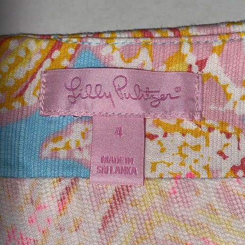 Lilly Pulitzer Skort Fish Print Skort Bright Colors Womens Sz 4 Preppy Nautical - Picture 8 of 11