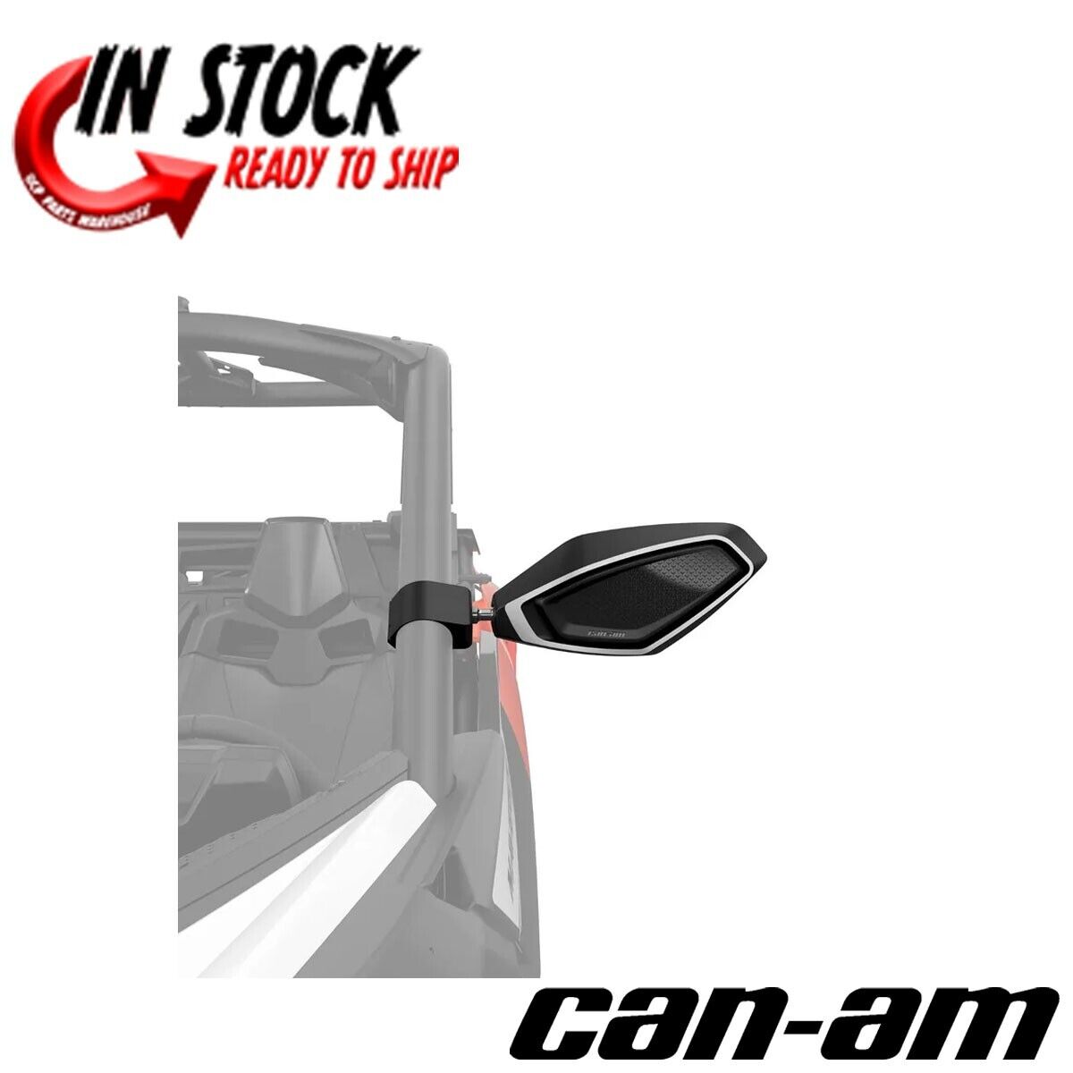 CAN AM ALUMINUM SIDE MIRRORS 2024-2025 CAN AM MAVERICK R OEM CAN AM ALUMINUM SIDE MIRRORS 2024-2025 CAN AM MAVERICK R OEM