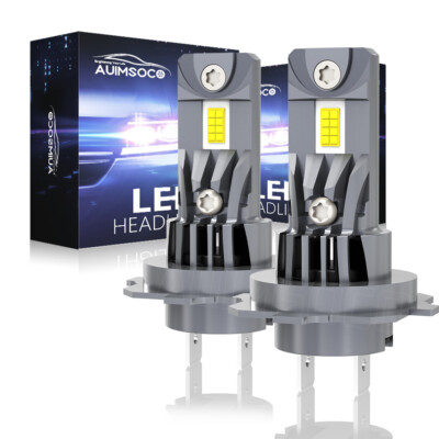 2X H7 LED Headlight Bulb High Beam 10000K 50000LM Bulbs Bright Lamp CANBUS White