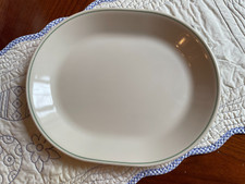 Corelle plain platter green trim