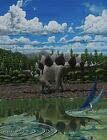 art print Stegosaurus Stenops •dinosaur 18X24