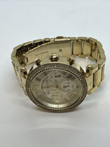 Michael Kors Parker MK5354 Women's Gold Stainless Steel Analog Dial Watch JNA377 - Picture 6 of 11