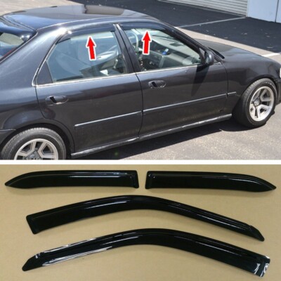 Fits Honda Civic 5th Add-on Window Visor Sun Rain Guard Shield Vent Deflector