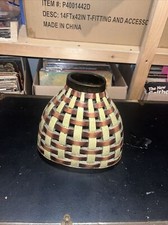 Weaved Basket /vase. Resin.