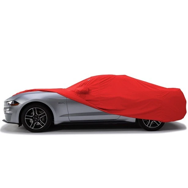 Porsche 911 930 76-89 sin alerón Covercraft WeatherShield HP rojo con protectores contra rayos Foto 3 de 4