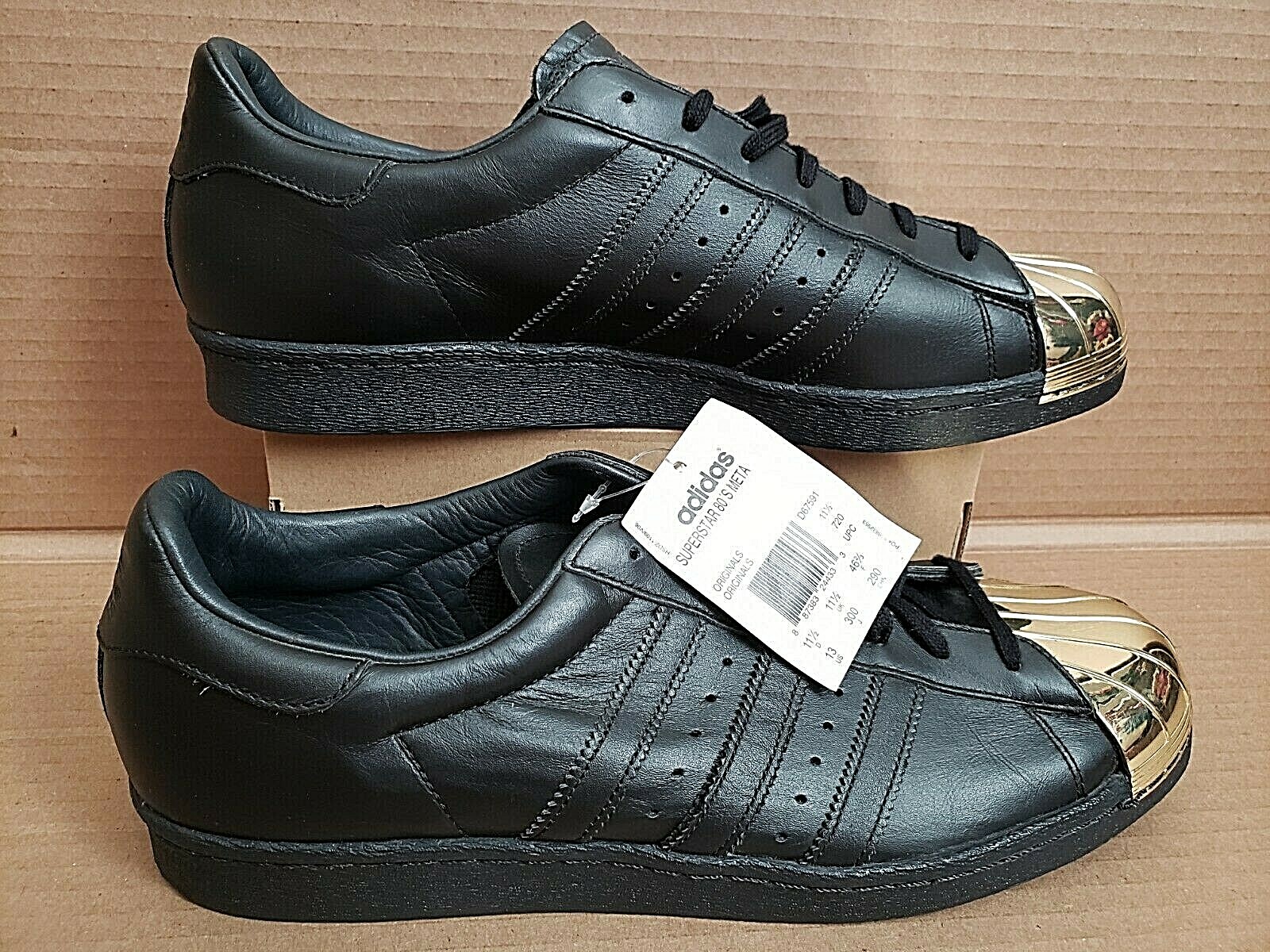 adidas superstar 80s metal toe black