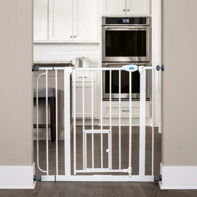 Extra wide walk thru pet gate outlet