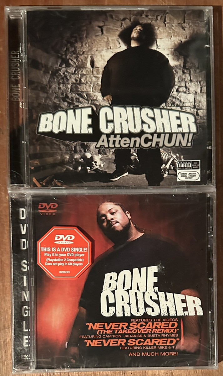 Bone Crusher Attenchun! CD & DVD Set + Never Scared DVD Single