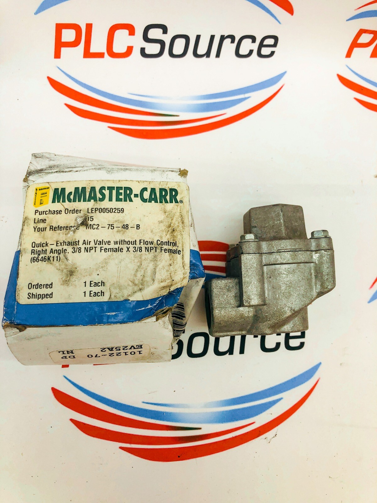 MCMASTER CARR 1012270 EV25A2 QUICKEXHAUST AIR VALVE eBay