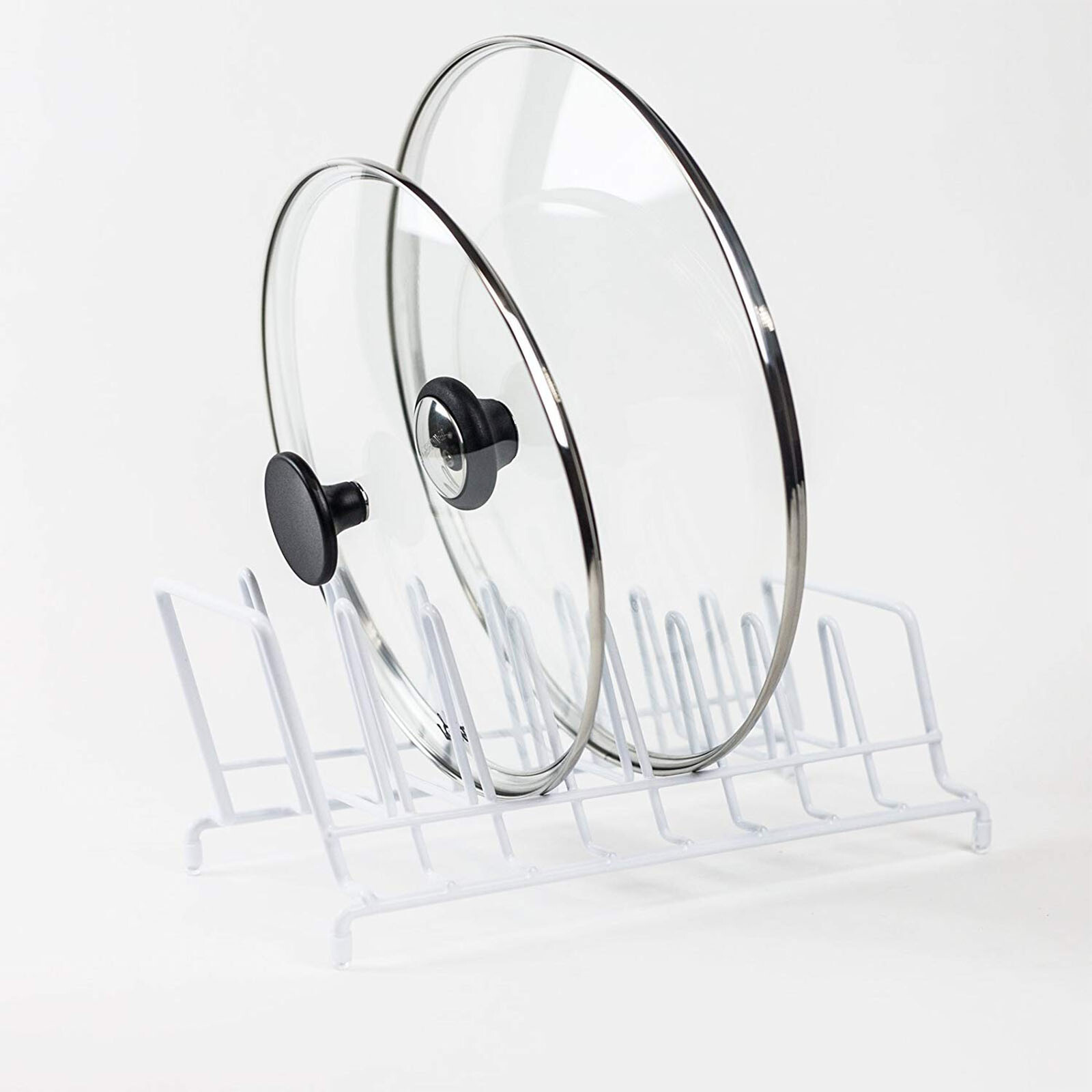 Plates Holder Pots Pans Lid Organizer Rack for Cabinet Pantry/Kitchen (Refurb)