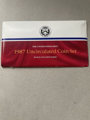 1987 U.S. Mint Uncirculated Coin Set P & D