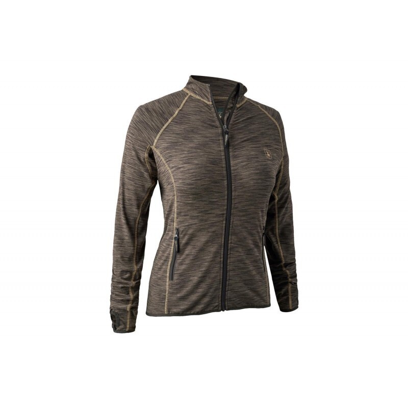 Deerhunter Lady Insulated Fleece In Brown Melange - 10