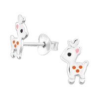 Rentier Kinder Ohrringe 925 Silber FüR MäDchen Schmuck Geschenk