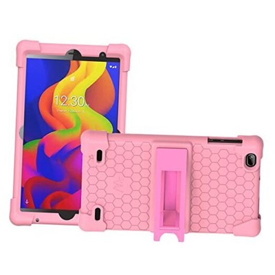 Silicone Kids Case for NUU Tab 8 Android Tablet Cover Model T0802L and Pink