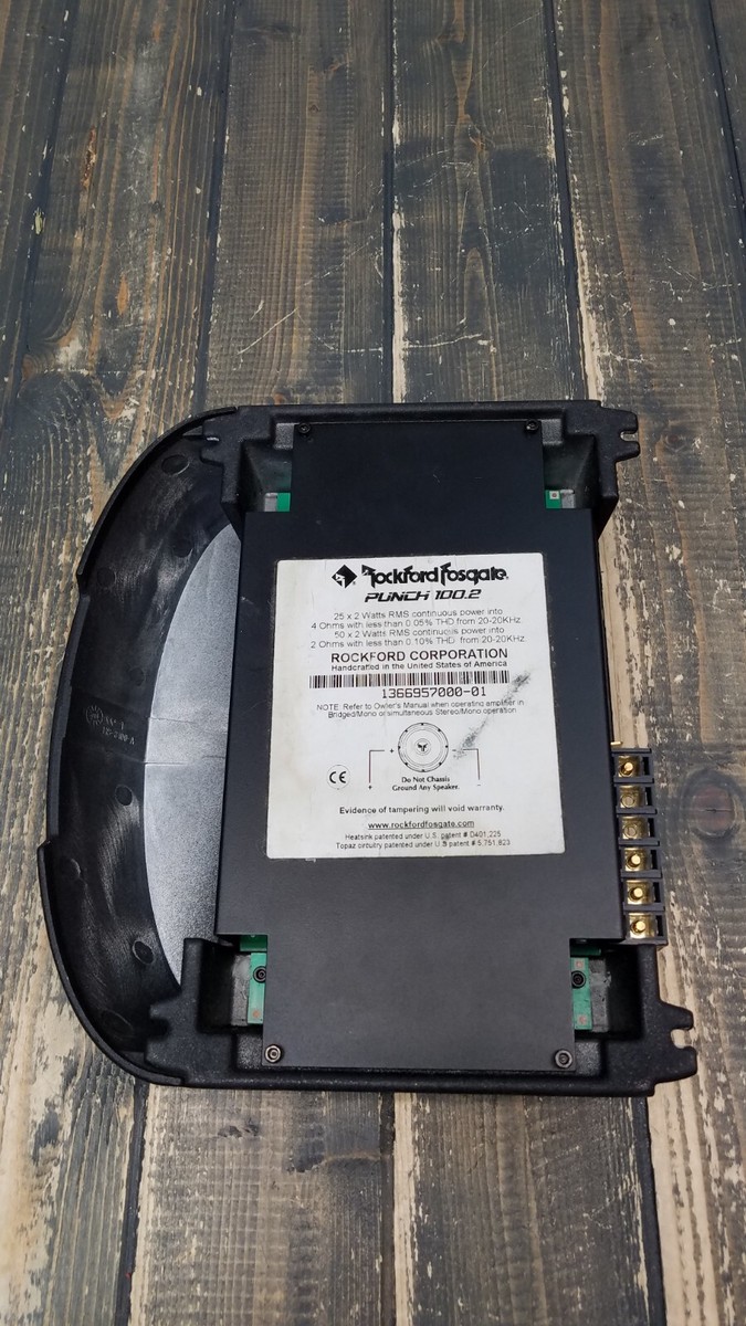 Vintage Rockford Fosgate Punch 100.2 100W Car Stereo Amp OLD
