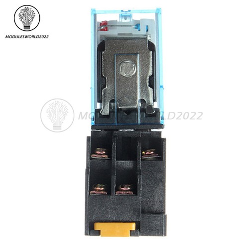 10A AC 220V Coil Power Relay DPDT LY2NJ HH62P HHC68A-2Z With Socket Base - Picture 31 of 31