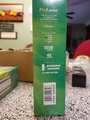 NOS HALCO PROLUME PL42T/E/35/ECO 42 WATT COMPACT FLUORESCENT BULB 42 W-T/E - Picture 2 of 3