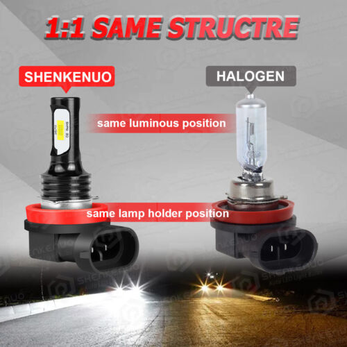 For Toyota Camry 2007-2014 Combo LED Headlights Fog Lights 6x Bulbs Kit 6000K C6 - Picture 12 of 12