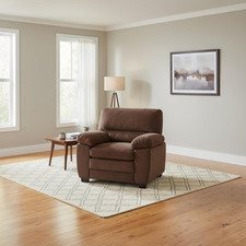 Mid Century Modern Plush Velvet Chair in Walnut Brown -  Andres