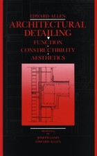 Architectural Detailing: Function, Co..., Allen, Edward