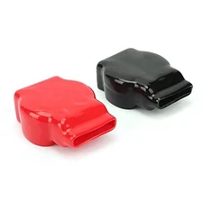 1 Pair Battery Terminal Covers Positive Negative Top Post Universal Car 