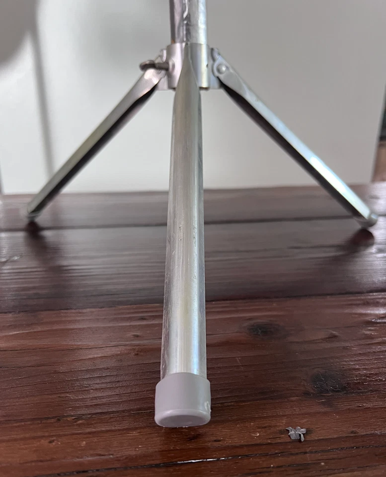 Vtg. Evergleam Aluminum Pom Pom Fountain Christmas Tree 6’ 94 Branches In OG Box - Image 4 of 4