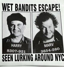 Wet Bandits Escape Home Alone Vinyl Sticker