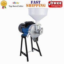 ✅2500W Commercial Grinder Wet&Dry Corn Grain Grinder Wheat Flour Milling Machine