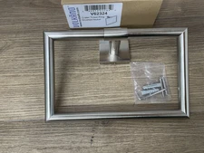 ICO Bath V62324 Volkano Crater Wall Mounted Towel Ring, Brushed Nickel - READ -