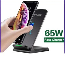 Wireless Fast Charger Charging Pad Stand Dock For Samsung Galaxy iPhone Phone