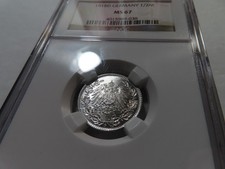 J24 Germany Empire 1918-D Silver 1/2 Mark NGC MS-67