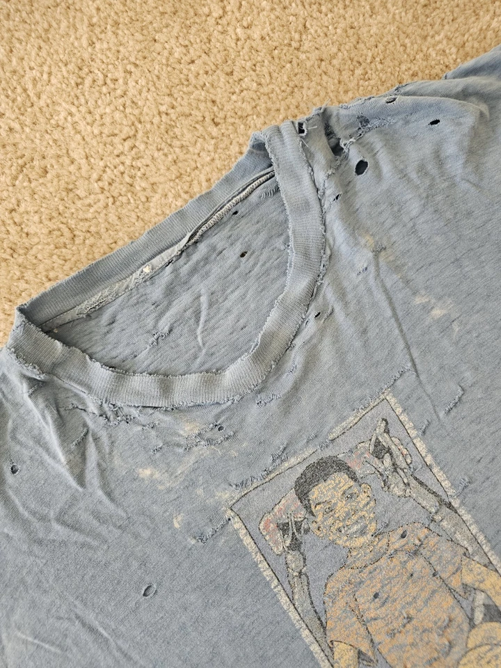 Camiseta Rudy Trasera Vintage Blind Skateboards OG conexiones andrajosas puntada única Foto 3 de 4