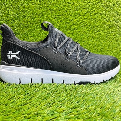 KURU Men\'s Via Flex Black and White Sneakers size 10 wide‎ FLEX Slip-On Men main image 2
